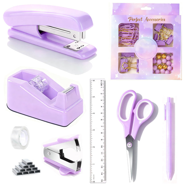 Purple Desk Accessories, Purple Office Supplies 360ÃÂ°Pen Holder Desk Organizer