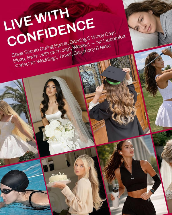 Moresoo Microlink Hair Extensions Human Hair Balayage Dark Brown with Medium Brown Micro Loop Hair Extensions Real Human Hair Brown 50G/50S 14In