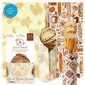 Bee's Wrap Vegan Beeswax Wraps for Bread - Beeswax Bread Wrap for Sourdough & Bread Storage - Made in USA Reusable Natural Food Wrap - Meadow