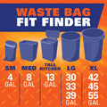 Hefty Strong 13 Gallon Trash Bags, Tall Kitchen Bags, Unscentedlarge Bags with Drawstrings, Durable Closure, Resists Leaks, Punctures, and Tears,