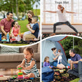 Supfitness Extra Large Picnic Blankets Waterproof Foldable (60"x 80") Mushroom Beach Blanket Waterproof Sandproof,3-Layer Thicking Mat Outdoor