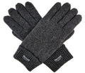 BRUCERIVER Men's Pure Wool Knitted Gloves | Insulated Fleece Lining Small-Medium Anthra