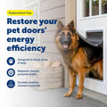 PetSafe Freedom Replacement Pet Door Flap, Non-Toxic Material, Size XL | Weather-Resistant Flap W/ Magnetic Closure, 13 5/8" x 24 3/8" Opening,