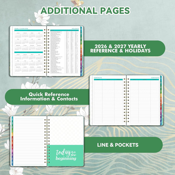 Planner 2025-2026 - JUL 2025 - JUN 2026, Academic Planner 2025-2026, Weekly and Monthly, Calendar 2026 with Premium Paper, Twin-Wire Binding -
