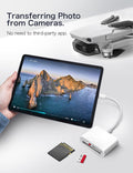 USB C SD Card Reader for Iphone 15/Ipad/Mac, Chiaopio USB C to SD CF, Type C Memory Card Adapter with Compact Flash/Cf/Sd/Microsd Slots Compatible