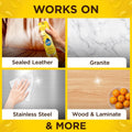 Pledge Enhancing Polish, Wood & Furniture Spray, Orange Scent, 9.7oz (Pack of 3) 9.7 Ounce (Pack of 3)