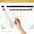 2026-2027 Desk Calendar, Jul.2026 - Dec.2027, 16.8" x 12" | Thick Paper, Desk Calendar 2026-2027/Wall Calendar 2-in-1 with Corner Protectors,