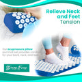 Sivan Health and Fitness Acupressure Mat and Pillow Set - Grounding Mat for Stress, Back & Neck Pain - Acupuncture Point Massage Mat for Muscle