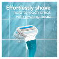 Gillette Venus Smooth Razor for Women, Includes 1 Reusable Razor Handle + 2 Count 3-Bladed Refills, Ergonomic Soft Grip Handle 1 Count (Pack of 1)