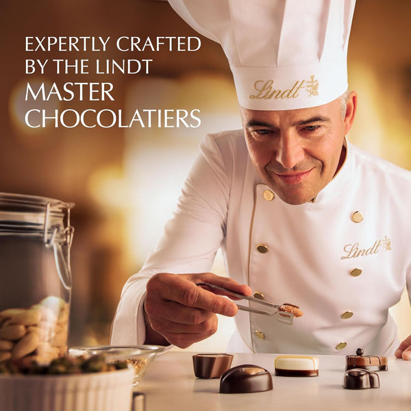 Lindt Mini Pralines Assorted Chocolate Candy Gift Box, 6.2 oz. Full Size