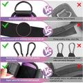 Ankle Resistance Bands with Cuffs, Ankle Bands for Working Out, Kickbacks Hip, Leg Glute Exercise Equipment with Training Poster, Resistance