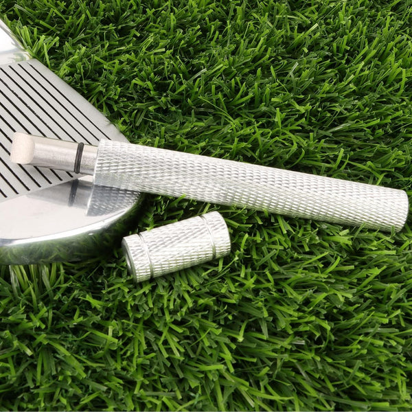 Bulex Golf Club Groove Sharpener, Re-Grooving Tool and Cleaner for Wedges & Irons - Generate Optimal Backspin - Suitable for U & V-Grooves Silver