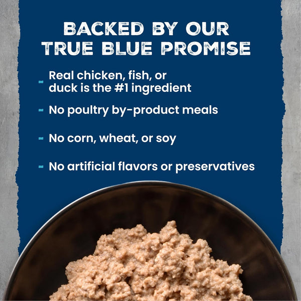 Blue Buffalo Wilderness Paté Variety Pack (Chicken, Salmon, and Duck) Adult Wet Cat Food, High-Protein & Grain-Free Recipes Enhanced with