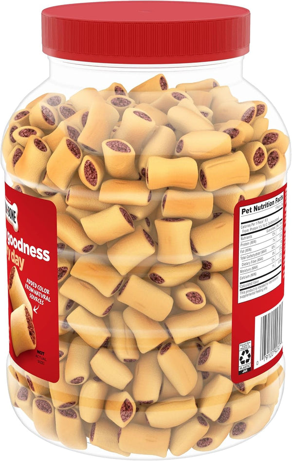 Milk-Bone MaroSnacks Small Dog Treats with Real Bone Marrow, 40 Oz. Canister | Dog treats with 12% protein Beef 2.5 Pound (Pack of 1)