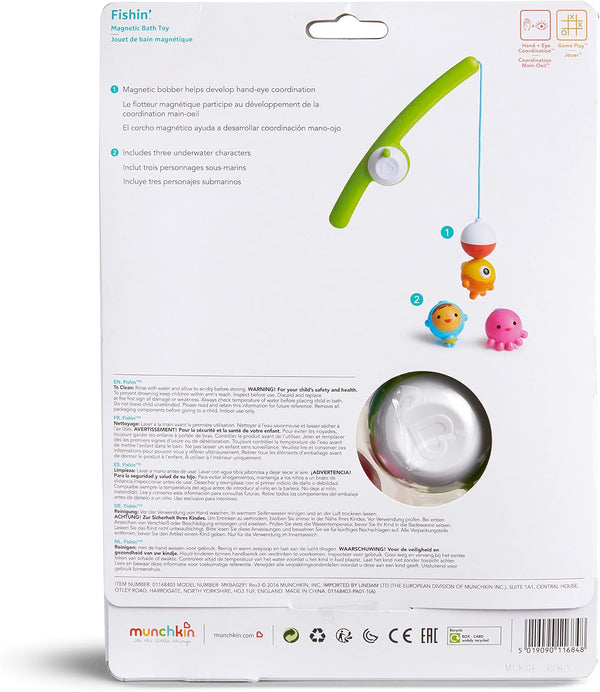 Munchkin® Fishin'™ Magnetic Baby and Toddler Bath Toy, 4pc Set Pack of 1