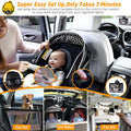 DoHonest Baby Car Camera HD 1080P - Rear-Facing Car Baby Monitor with Night Vision, Adjustable View Angle, Easy Setup, Anti-Glare Display, Safety