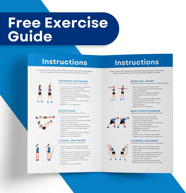 RMS Resistance Bands for Working Out, Physical Therapy, Yoga & Pilates
