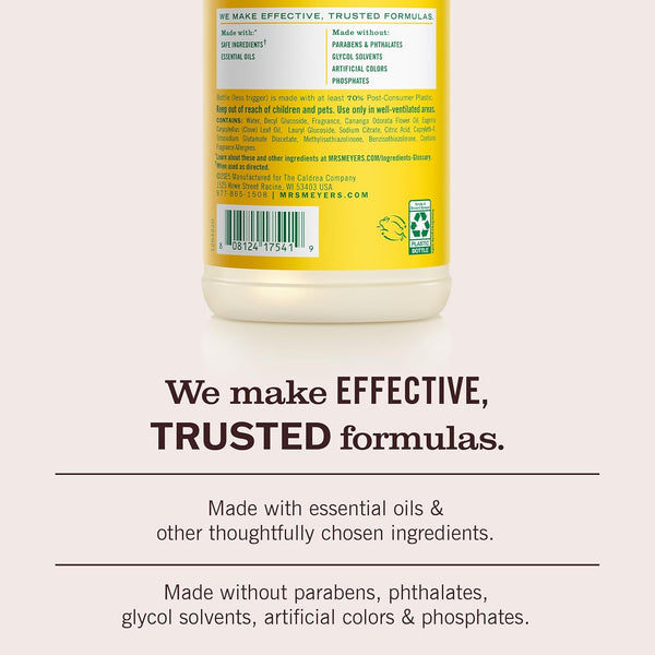 MRS. MEYER'S CLEAN DAY All-Purpose Cleaner Spray, Honeysuckle (16 Fl Oz (Pack of 3))