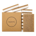 GREENTH PRO 10 Pack Nature Dish Sponge - Natural Kitchen Sponge - Coconut Fiber and Wood Cellulose Scrubber