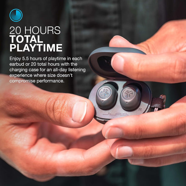 JLab JBuds Mini, True Wireless Earbuds, Bluetooth Multipoint, IP55 Sweat Resistant, Be Aware Audio, Sage Color Sage