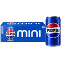 Pepsi Soda, 7.5 Ounce Mini Cans, (10 Pack) (Packaging May Vary) Original 7.5 Fl Oz (Pack of 10)