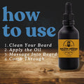 Bluebyrd Pure & Simple Unscented Beard Oil - For Sensitive Skin -100% Natural Conditioner and Softener For Men - Hydrates and Moisturizes for