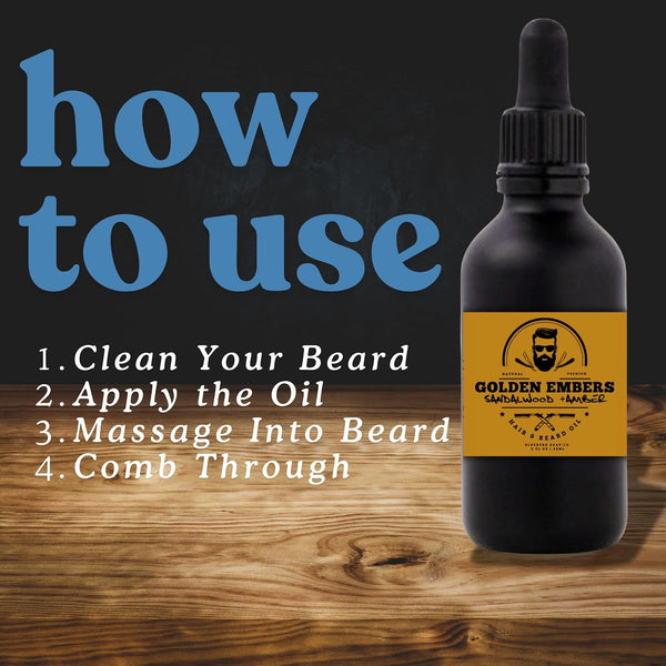 Bluebyrd Pure & Simple Unscented Beard Oil - For Sensitive Skin -100% Natural Conditioner and Softener For Men - Hydrates and Moisturizes for