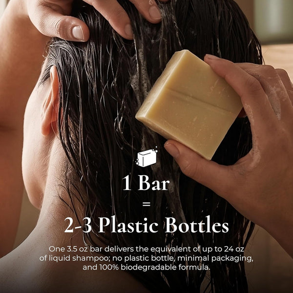 J.R.LIGGETT'S Shampoo Bar Tea Tree Formula, All-Natural Solid Hair Cleanser, Soothing Bar Shampoo with Tea Tree and Hemp Seed Oil for Dry,