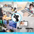 XPCAM HD 1080p Webcam with Microphone,USB Web Camera for Computer PC Laptop | PC Webcam with Cover/Tripod,110°FOV Wide Angle,Plug&Play Streaming