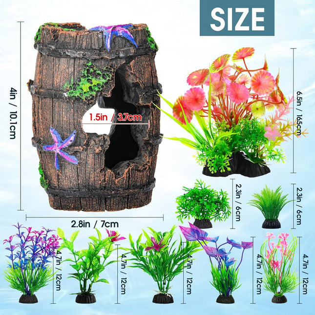 Cousduobe Fish Broken Barrel Decor Fish Tank Decorations Betta Fish Tank Accesso