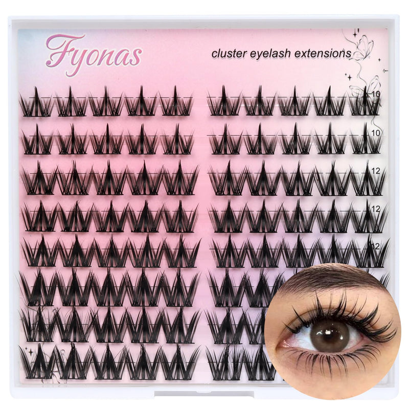 Lash Clusters Manga Eyelash Clusters Spiky Cluster Eyelash Extensions 80Pcs C Curl Individual Lashes Volume Anime Lash Clusters with Thin Band
