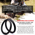 (2 Pack) AR-PRO 2.25/2.50-16” Off-Road Motorcycle Inner Tubes with TR4 Valve Stem - 70/90-16 Motorcycle Tire Replacement Inner Tubes - Compatible