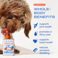 Native Pet Omega 3 Fish Oil for Dogs & Cats – Wild Alaskan Salmon Oil for Dogs Skin and Coat, Supports Joints, Heart & Shedding – Fast-Absorbing