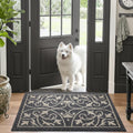 DEXI Front Door Mat Indoor Entryway 20x32 Inside Entrance Doormat Dark Gray | Non Slip Low Profile Thin Washable Welcome Entry Mats for House