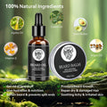 RAFFIN Beard Kit w/Beard Oil, Beard Balm, Beard Brush, Beard Comb, Beard Wash/Shampoo for Men's Self-care, Christmas & Stocking Stuffers for Adult