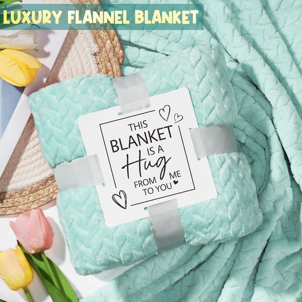 Birthday Gifts for Women Self Care Get Well Soon Gifts, Ocean Relaxing Spa Gift Basket Thinking of You Care Package with Flannel Blanket,