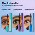 Almay Multi-Benefit Mascara, Volumizing + Lengthening, Hypoallergenic, 502 Black 502 Black 0.24 Fl Oz (Pack of 1)