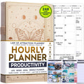Life Planner Deluxe Undated Planner Weekly and Monthly Manifestiing Journal | Start Anytime Manifestation Journal with Hourly Scheduling, Goal
