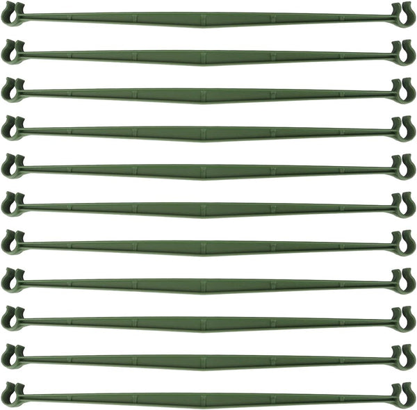 30PCS Stake Arms for Tomato Cage?Expandable Trellis Connectors-11.8" with 2 Buckles for Tomato Cage Attach 11Mm Diameter Plant Stakes