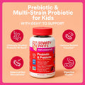 Smartypants Kids Probiotic Immunity Gummies: Prebiotics & Probiotics for Digestive Health and Immune Support Supplement, Gluten Free, Vegan, Grape