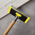 ALLWAY SB619 Carbon Steel Wire Scrub Brush Block | Soft-Grip, Threaded Pole Socket, Chemical and Solvent Resistant Bristles