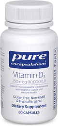 Pure Encapsulations Vitamin D3 250 Mcg (10,000 IU) - Supplement to Support Bone, Joint, Breast, Heart, Colon & Immune Health - with Premium