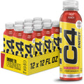 C4 Energy Non-Carbonated Zero Sugar Energy Drink, Pre Workout Drink + Beta Alanine, Fruit Punch, 12 Fl Oz (Pack of 12) Fruit Punch 12 Fl Oz (Pack