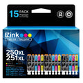 E-Z Ink Compatible Ink Cartridges Replacement for Canon 250 251 XL PGI-250XL CLI-251XL to use with PIXMA MX922 MX920 IX6820 MG5520 MG7520 IP8720