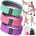 Fabric Resistance Bands for Working Out - Exercise Bands for Women and Men, Booty Bands for Legs and Butt, Yoga, Pilates, Rehab, Fitness and Home