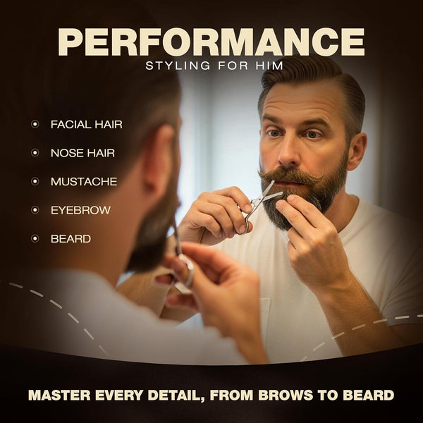 Utopia Care Eyebrow Scissors, Professional Stainless Steel Small Shears for Men and Women, Nose Hair Scissors for Grooming Mustache, Beard,