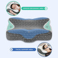 Elviros CPAP Pillow HSA/FSA for Side Back and Stomach Sleepers | Adjustable Firmness & 4 Heights, Ergonomic Memory Foam Cervical Neck Pillow for