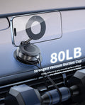 Magnetic Phone Holder for Car,Magnetic Phone Holder with Suction Cup, Vacuum Car Mount for iPhone 17 16 Pro Max,Phone Holders for Your Car Magnetic