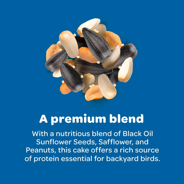 Kaytee Wild Bird Gourmet Seed Cake For Cardinals, Chickadees, Juncos, Titmice, Woodpeckers and More, 2 Pounds 2 Pound (Pack of 1) Gourmet, 1 Count