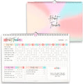 Habit Tracker Calendar â Daily, Weekly & Monthly Habit & Goal Tracker, Wire-Bound Planner with Colorful Design, Premium 250Gsm Paper | A5 Rainbow